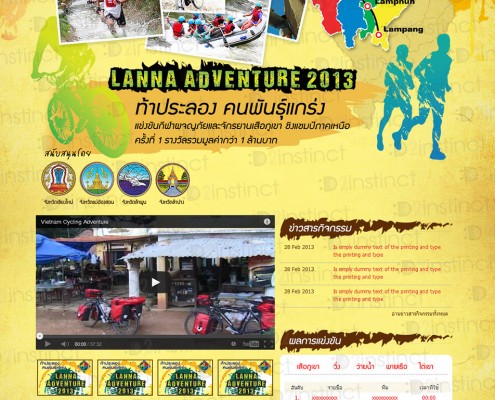 ออกแบบเว็บไซต์ Lanna Adventure